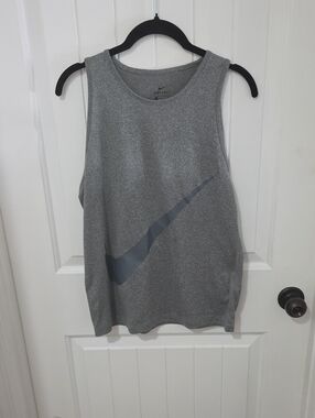 Nike Gray Dri-FIT Sleeveless Athletic Tank